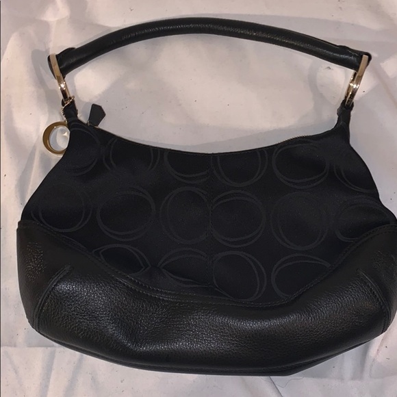 Oroton black leather bag - Picture 2 of 4